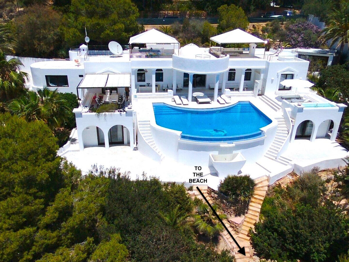 Villa Can Rica Beach : 5 ch, piscine chauffée et discothèque - Photo 4