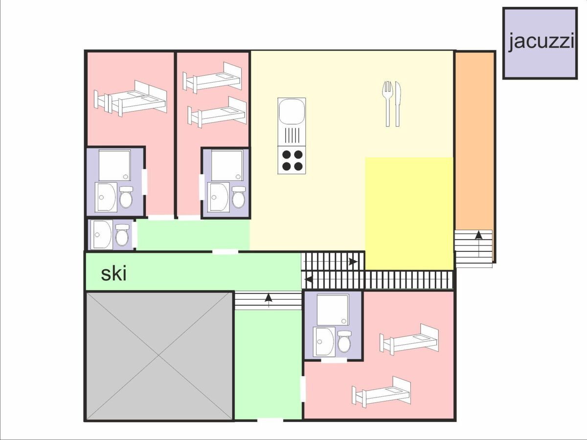 Chalet Farmhouse Villaroger, ski in/out 12 pers. - Photo 24