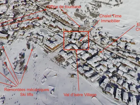 Appartement rénové 4 pers. vue Bellevarde à Val-d'Isère : photo 12