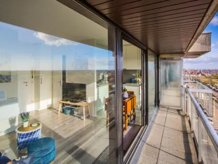 Studio 9e étage vue mer et terrasse à Middelkerke, Belgique : photo 10