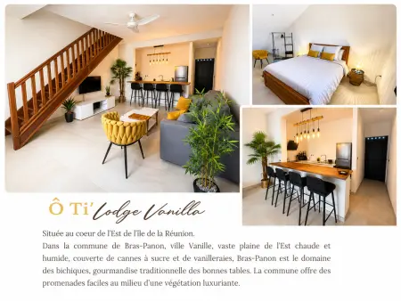 Gîte Ô Ti' Lodge Vanilla – Vue montagne et piscine eau salée : photo 1