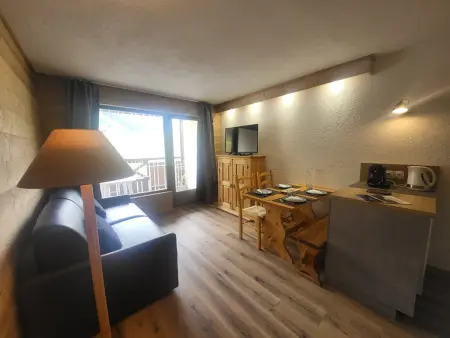 Studio 27m² vue piste - Montgenèvre, 4 pers. : photo 4