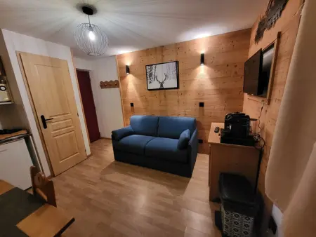 Studio 14m² face aux pistes, animaux acceptés : photo 2