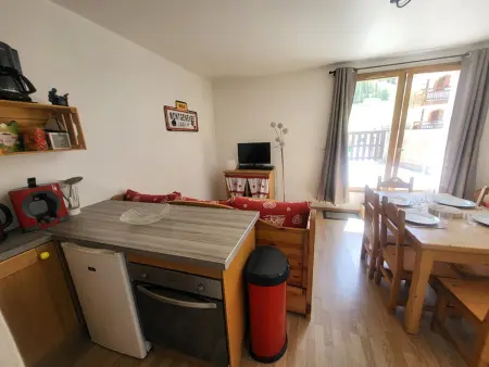 Appartement La Doire – Terrasse 18m² vue pistes : photo 3