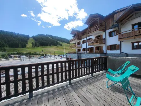 Appartement La Doire – Terrasse 18m² vue pistes : photo 8