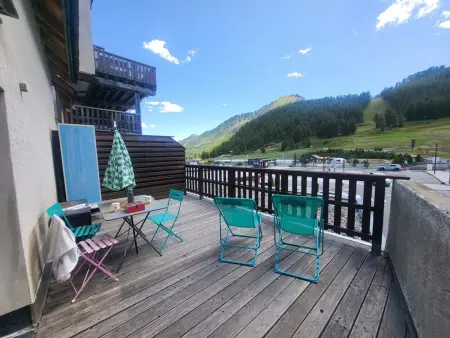 Appartement La Doire – Terrasse 18m² vue pistes : photo 9