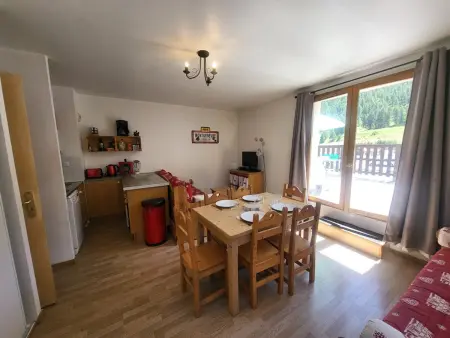 Appartement La Doire – Terrasse 18m² vue pistes : photo 11