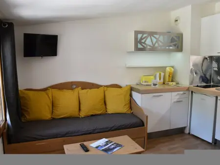 Studio cabine 4 pers. face aux pistes, animaux OK : photo 3