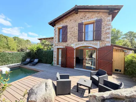 Location maison à Porto Vecchio, Villa avec piscine et vue montagnes - 5 pers.
