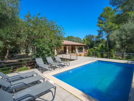 Location villa à Sa Pobla, Finca piscine privée, clim - 6 pers., vue montagne