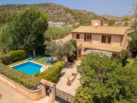 Location maison à Port de Pollença, Maison avec piscine et clim, vue montagne - 8 pers.