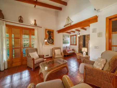 Maison avec piscine et clim, vue montagne - 8 pers. - Photo 12