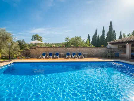 Location villa à Campanet, Maison rurale avec piscine et clim - 6 pers.