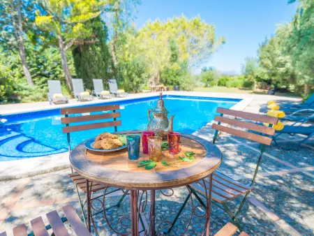 Location gite à Sineu, Villa rurale avec piscine privée - 10 pers.