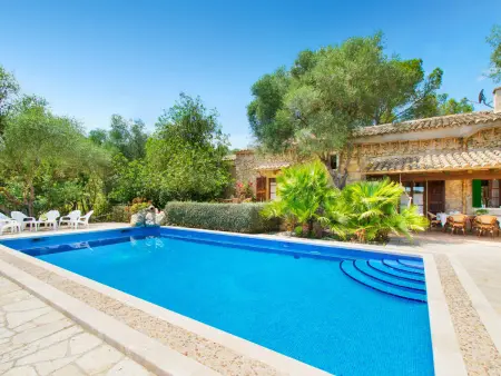 Location villa à Sineu, Villa rustique, piscine et vue panoramique - 8 pers.