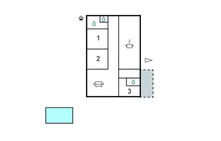 Maison pierre 8 personnes avec piscine à Civrac-en-Médoc : photo 21