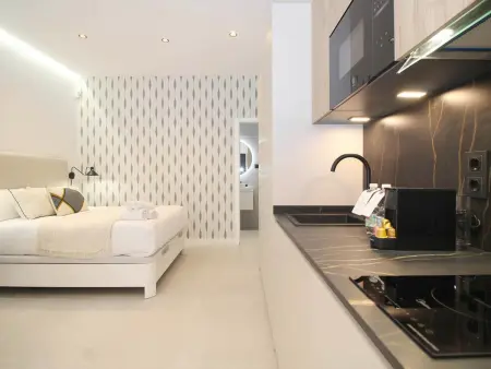 Studio design Pedregalejo, 350m de la plage : photo 7