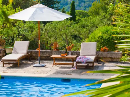 Villa Garrovera, piscine cascade et vue panoramique : photo 4