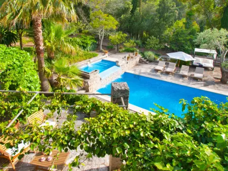 Villa Garrovera, piscine cascade et vue panoramique : photo 26