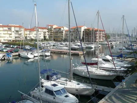 Location appartement à Canet en Roussillon, Appartement avec parking, vue Marina - 4/5 pers.