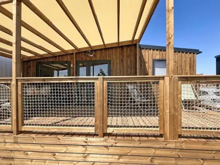 Location mobil home à Saint Pair sur Mer, Beach House avec parking privé - 4 pers.