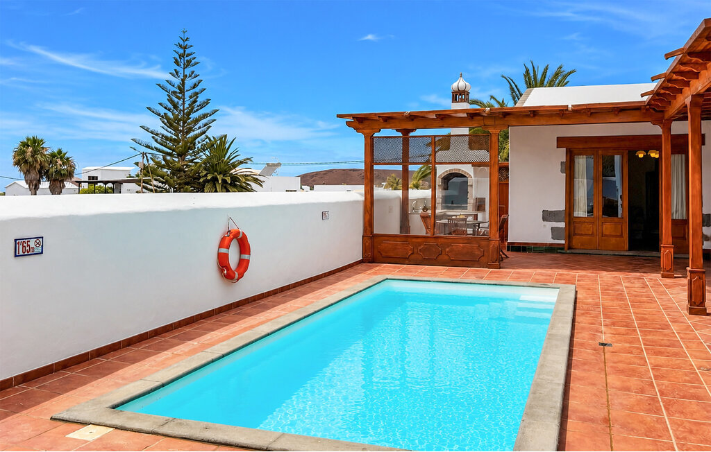 Villa Buenlugar à Yaiza, piscine et vue volcanique - Photo 7