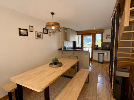 Location chalet à Tignes, Chalet rénové avec parking, balcon - 7 pers.
