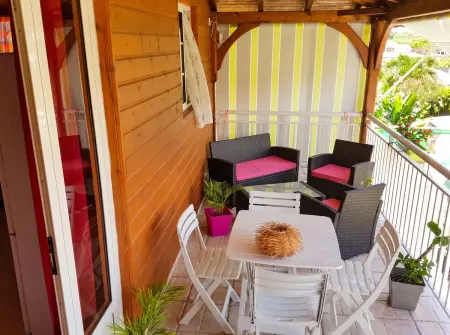 Appartement 70 m² avec piscine partagée à Anse-Bertrand, 8 pers. : photo 4