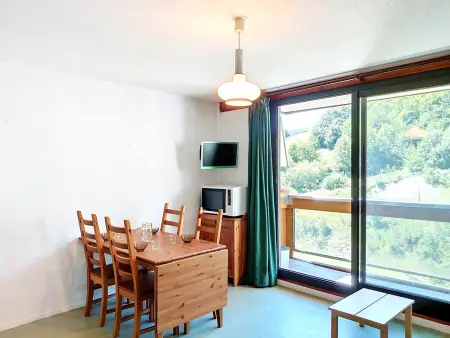 Appart 40m² skis aux pieds - Vue pistes - Le Corbier : photo 5