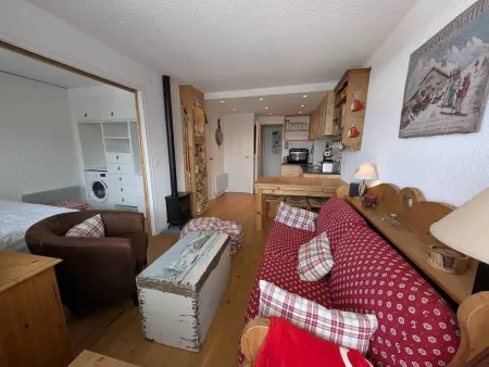 Appartement 37 m² au Hameau d'Isola 2000, accès ski direct