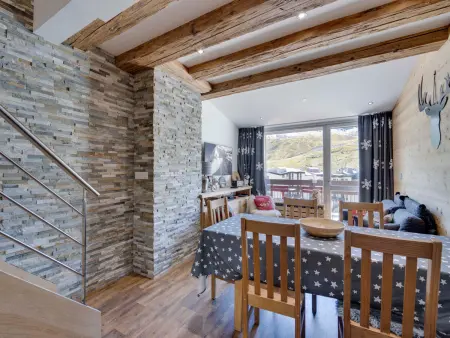 Duplex 3 chambres Tignes Val Claret, skis aux pieds : photo 3
