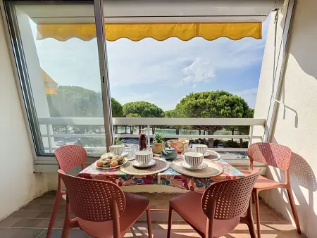 Studio La Lagune avec balcon sud face au canal : photo 1