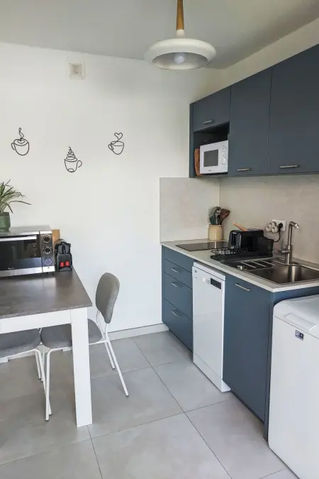 Studio rénové Ormarine, 300 m de la plage : photo 10