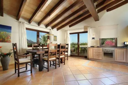 Can Llop, villa 8 pers. vue Tramuntana à Pollença : photo 4