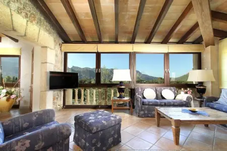 Can Llop, villa 8 pers. vue Tramuntana à Pollença : photo 10