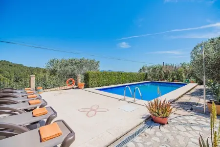 Villa Ca'n Noguera à Pollença : piscine privée 6 pers. : photo 12