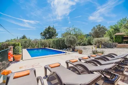 Villa Ca'n Noguera à Pollença : piscine privée 6 pers. : photo 13