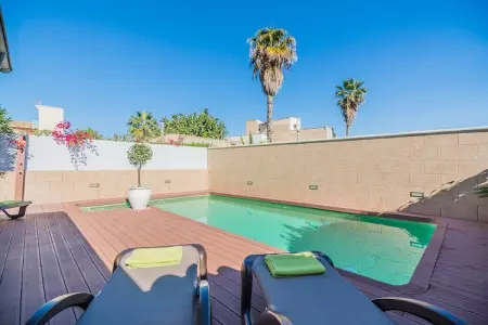 Chalet Sa Marina à Alcudia, piscine privée près de la plage : photo 2