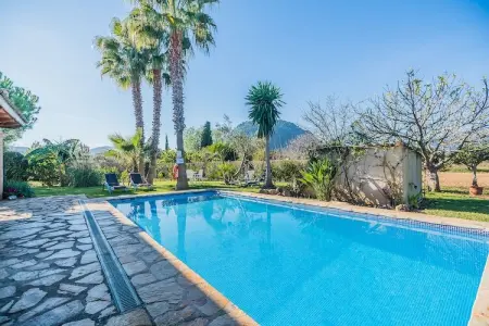 Villa Santuiri à Pollença : piscine, jardin et montagnes : photo 2