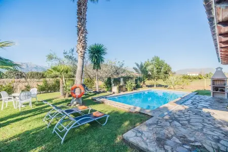 Villa Santuiri à Pollença : piscine, jardin et montagnes : photo 9