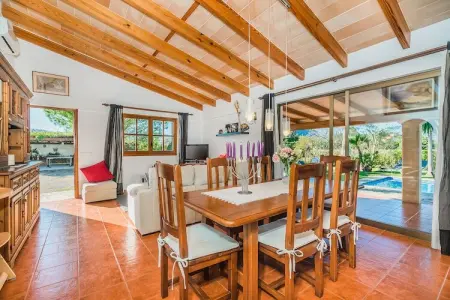 Villa Santuiri à Pollença : piscine, jardin et montagnes : photo 12