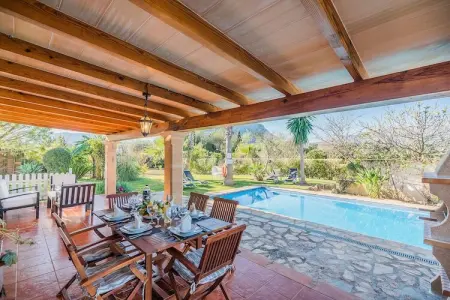 Villa Santuiri à Pollença : piscine, jardin et montagnes : photo 20