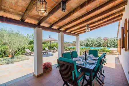 Can Ferragut, villa en pierre avec piscine privée à Pollensa : photo 24
