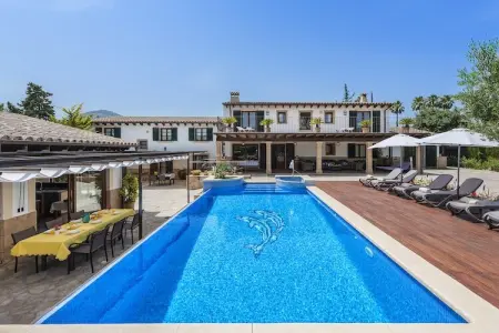 Morell Vell, villa 10 personnes avec piscine débordement à Pollença : photo 2