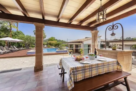 Morell Vell, villa 10 personnes avec piscine débordement à Pollença : photo 32