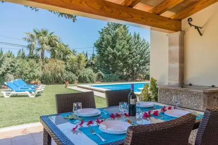 Villa Can Corretja - Piscine privée et jardins à Pollença : photo 6