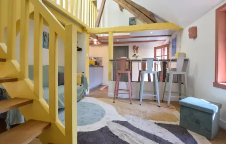 Duplex XVIIIᵉ siècle à Pont-l'Évêque, jardin 400m² : photo 4