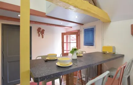 Duplex XVIIIᵉ siècle à Pont-l'Évêque, jardin 400m² : photo 5