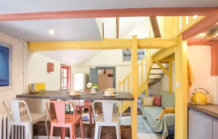 Duplex XVIIIᵉ siècle à Pont-l'Évêque, jardin 400m² : photo 6