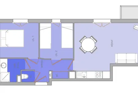 T3 47m² Arêches-Beaufort, animaux acceptés : photo 11